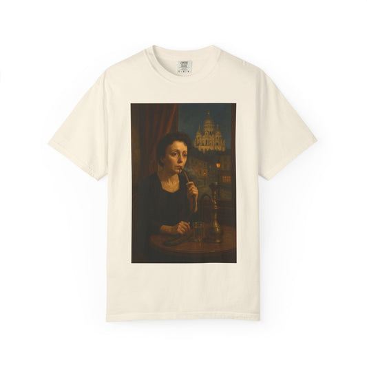 T-Shirt Edith Piaf Smoking Shisha