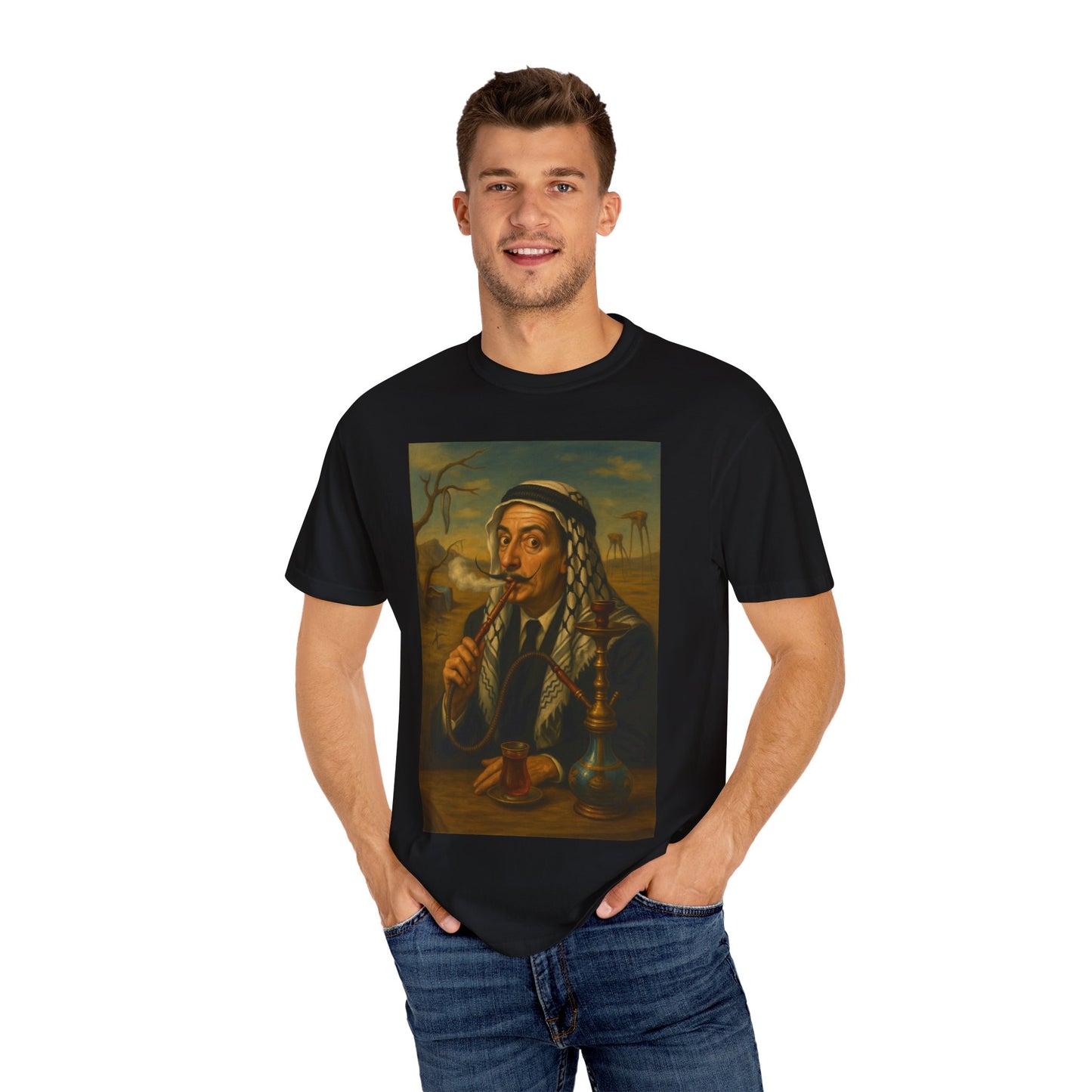 T-Shirt Salvador Dali Smoking Shisha