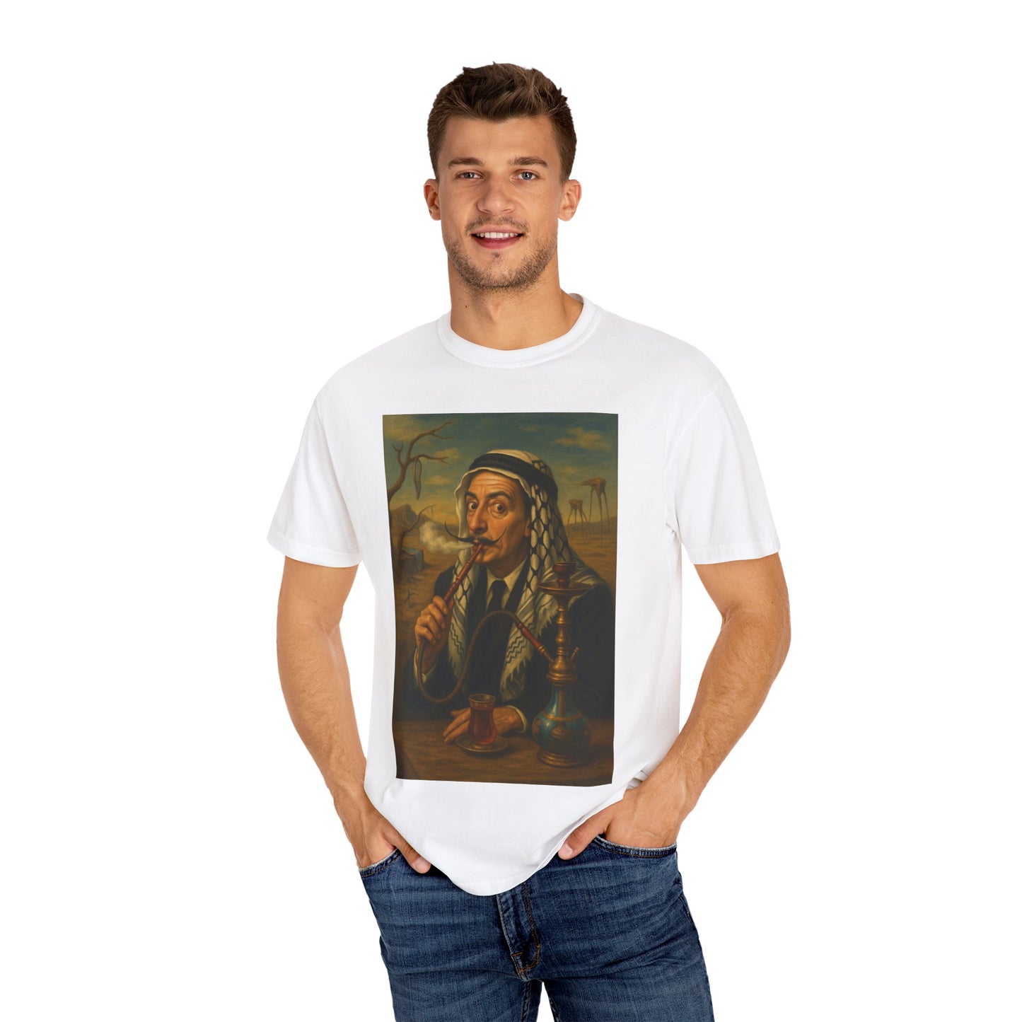 T-Shirt Salvador Dali Smoking Shisha