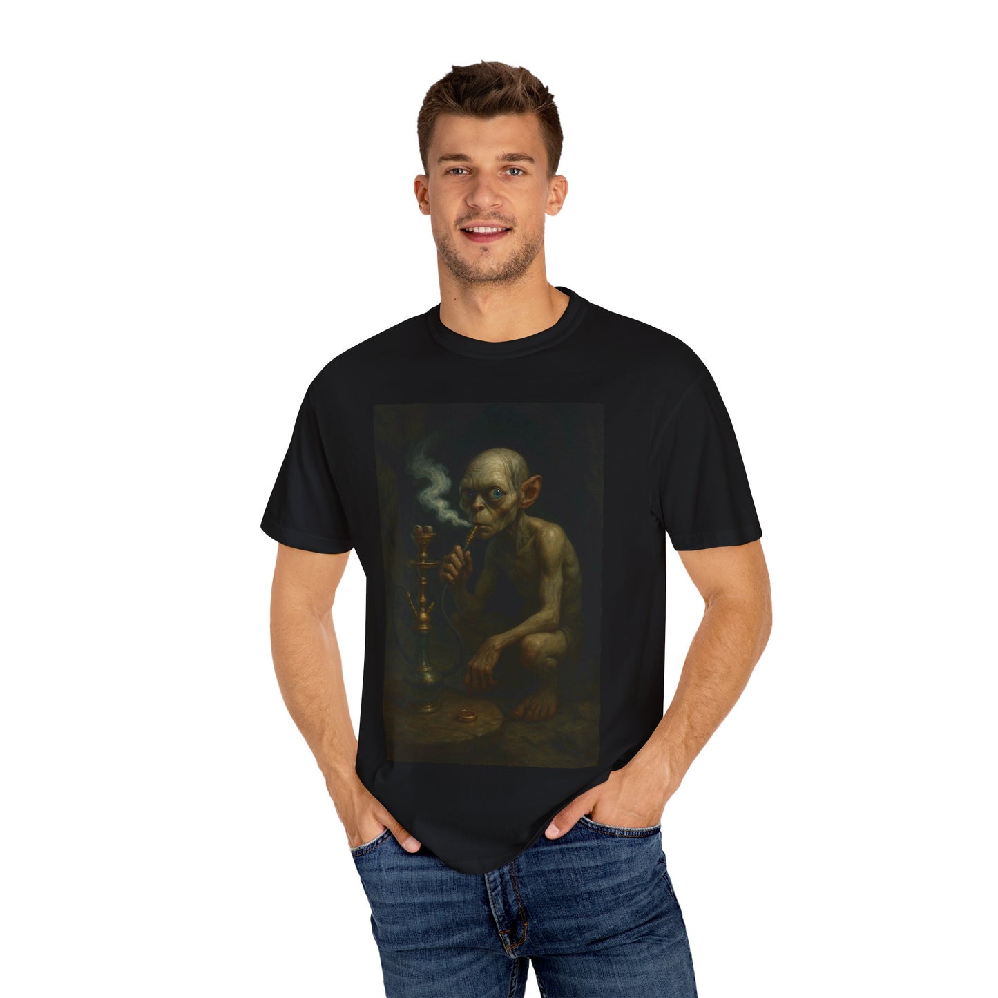 T-Shirt Gollum Smoking Shisha