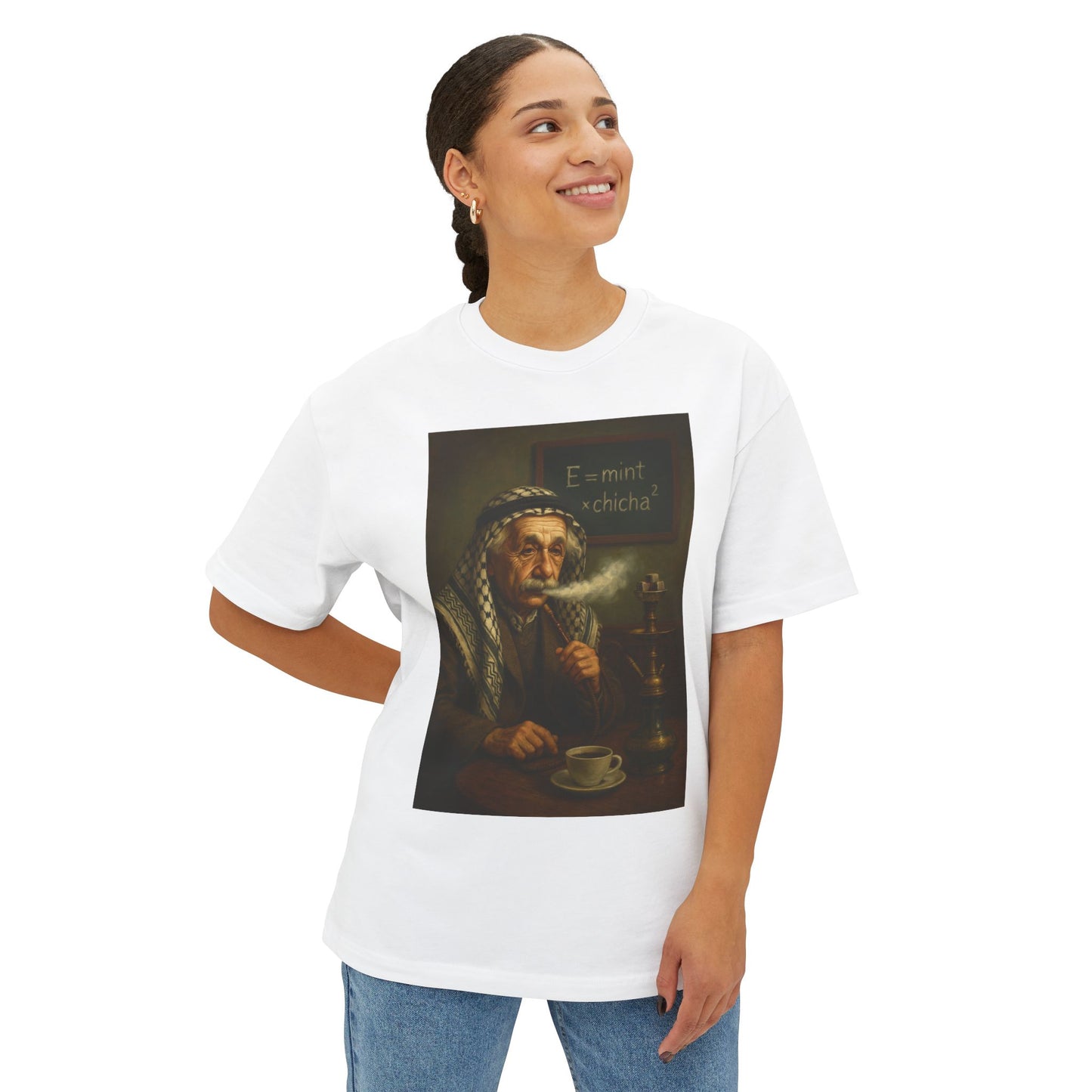 T-Shirt Einstein Smoking Shisha