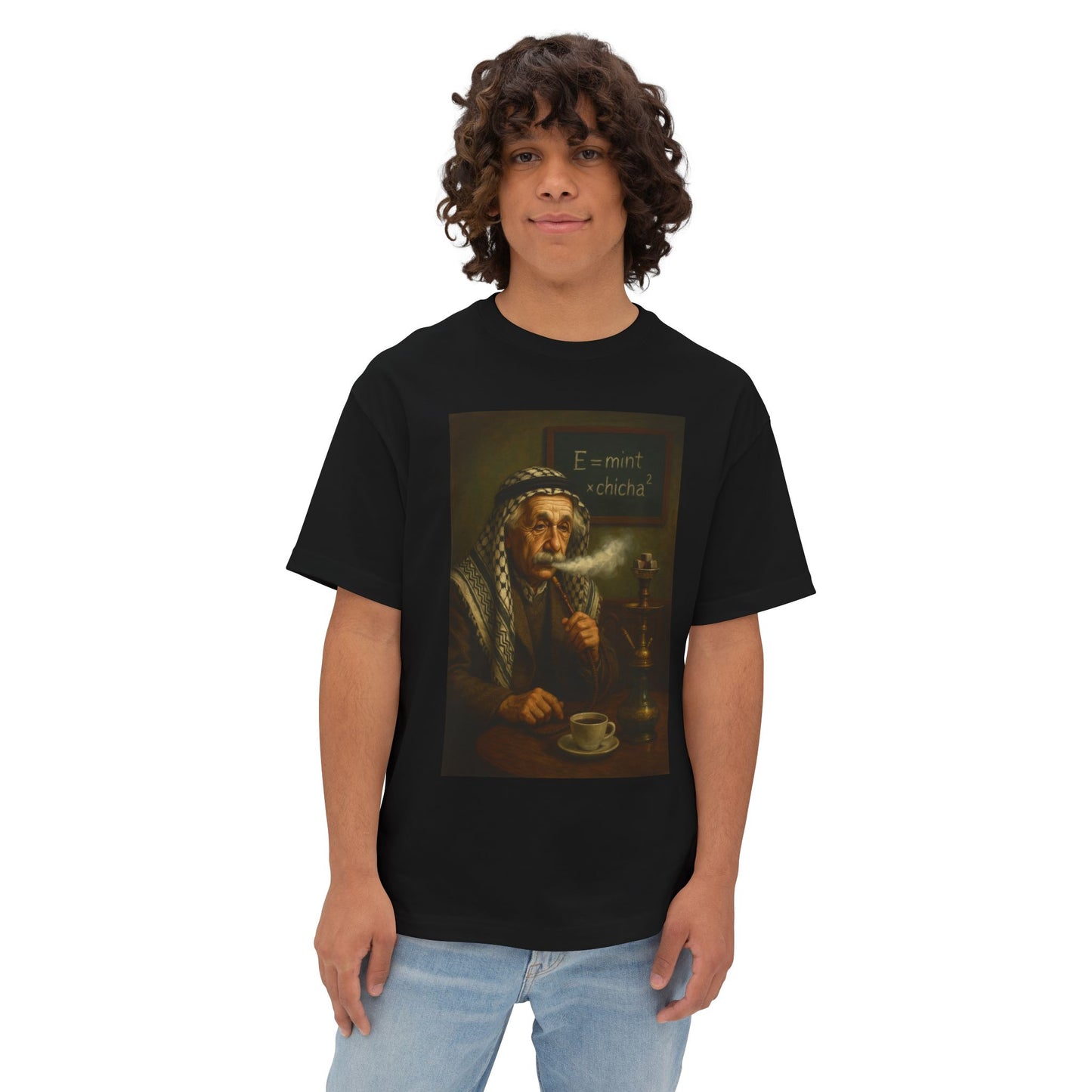 T-Shirt Einstein Smoking Shisha