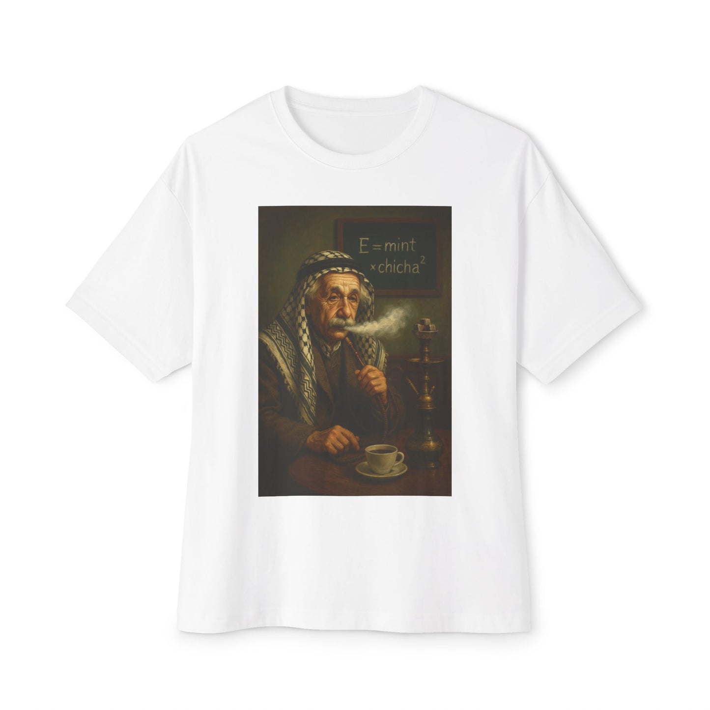 T-Shirt Einstein Smoking Shisha