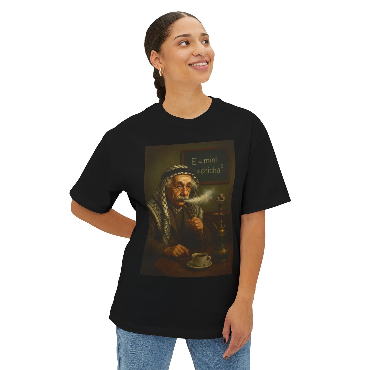 T-Shirt Einstein Smoking Shisha