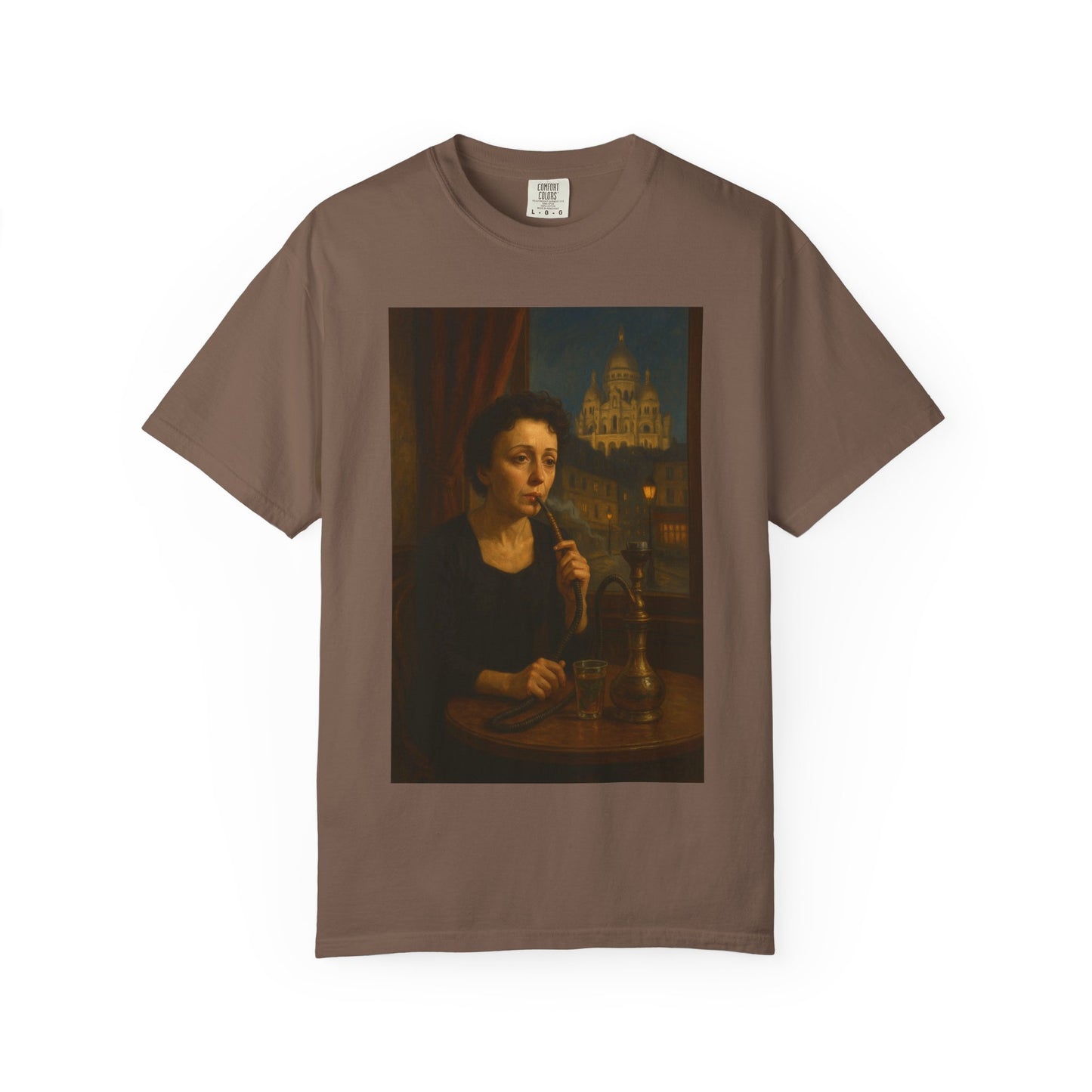 T-Shirt Edith Piaf Smoking Shisha