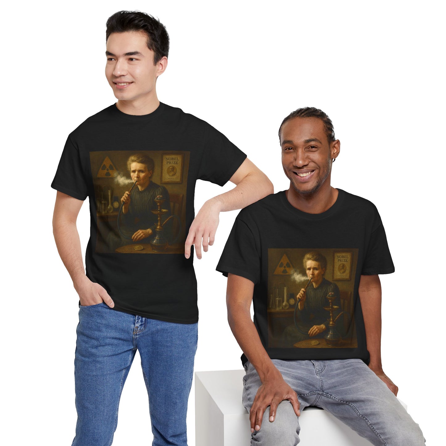 T-Shirt Marie Curie Smoking Shisha
