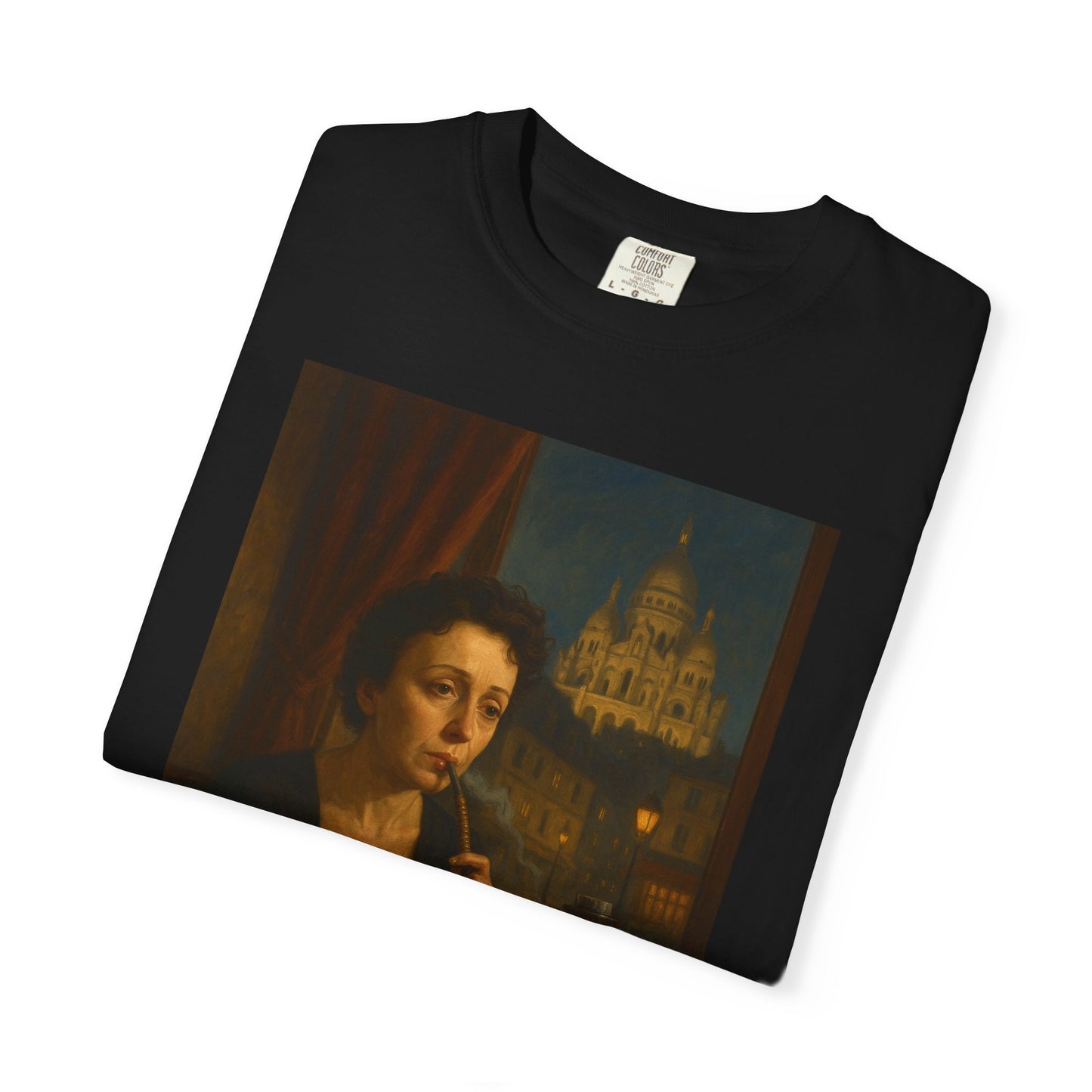 T-Shirt Edith Piaf Smoking Shisha