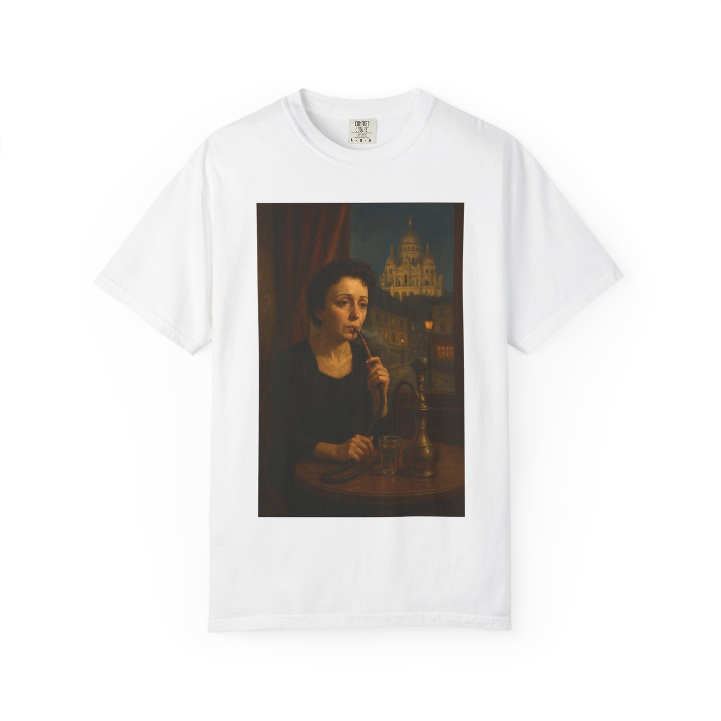 T-Shirt Edith Piaf Smoking Shisha