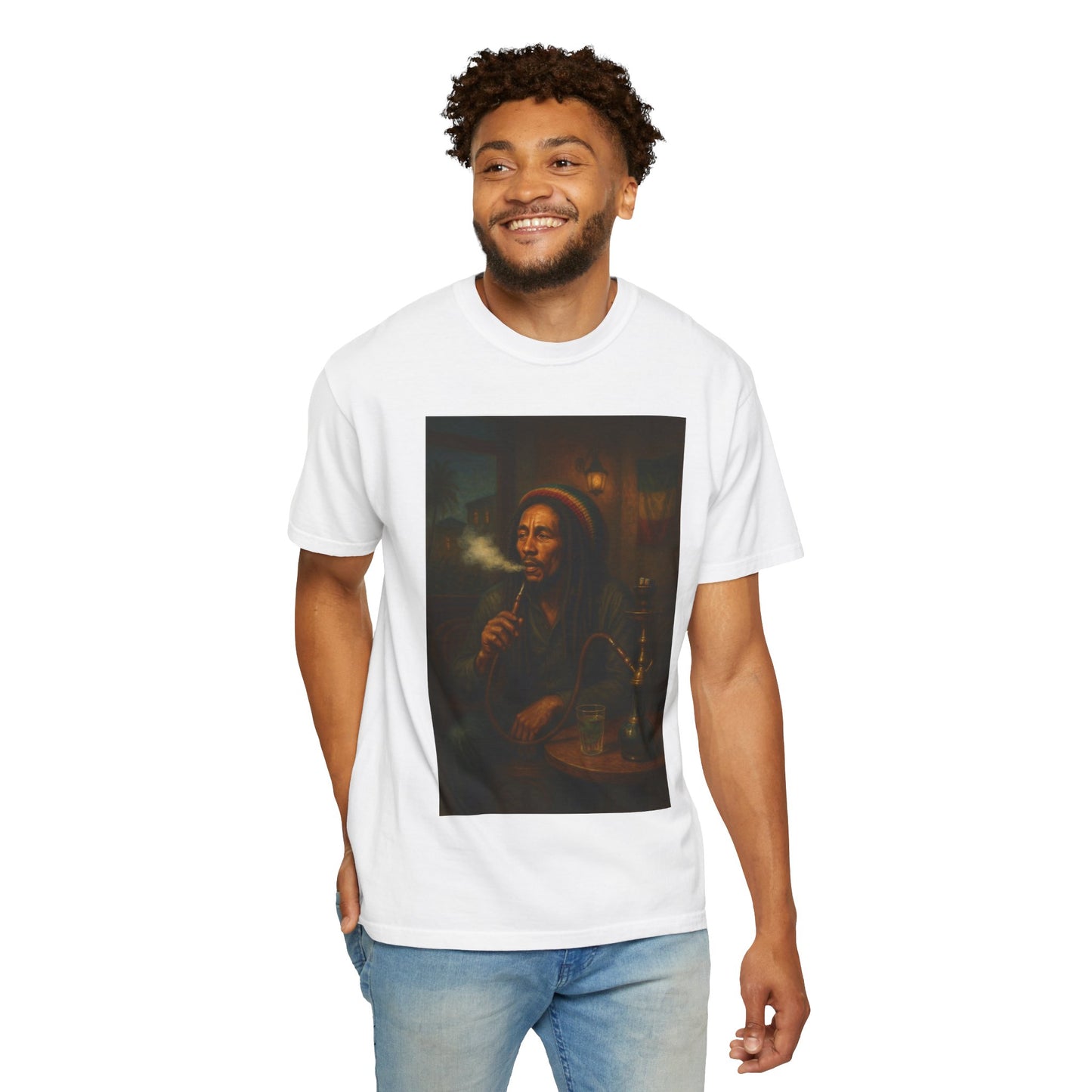 T-Shirt BobMarley Smoking Shisha