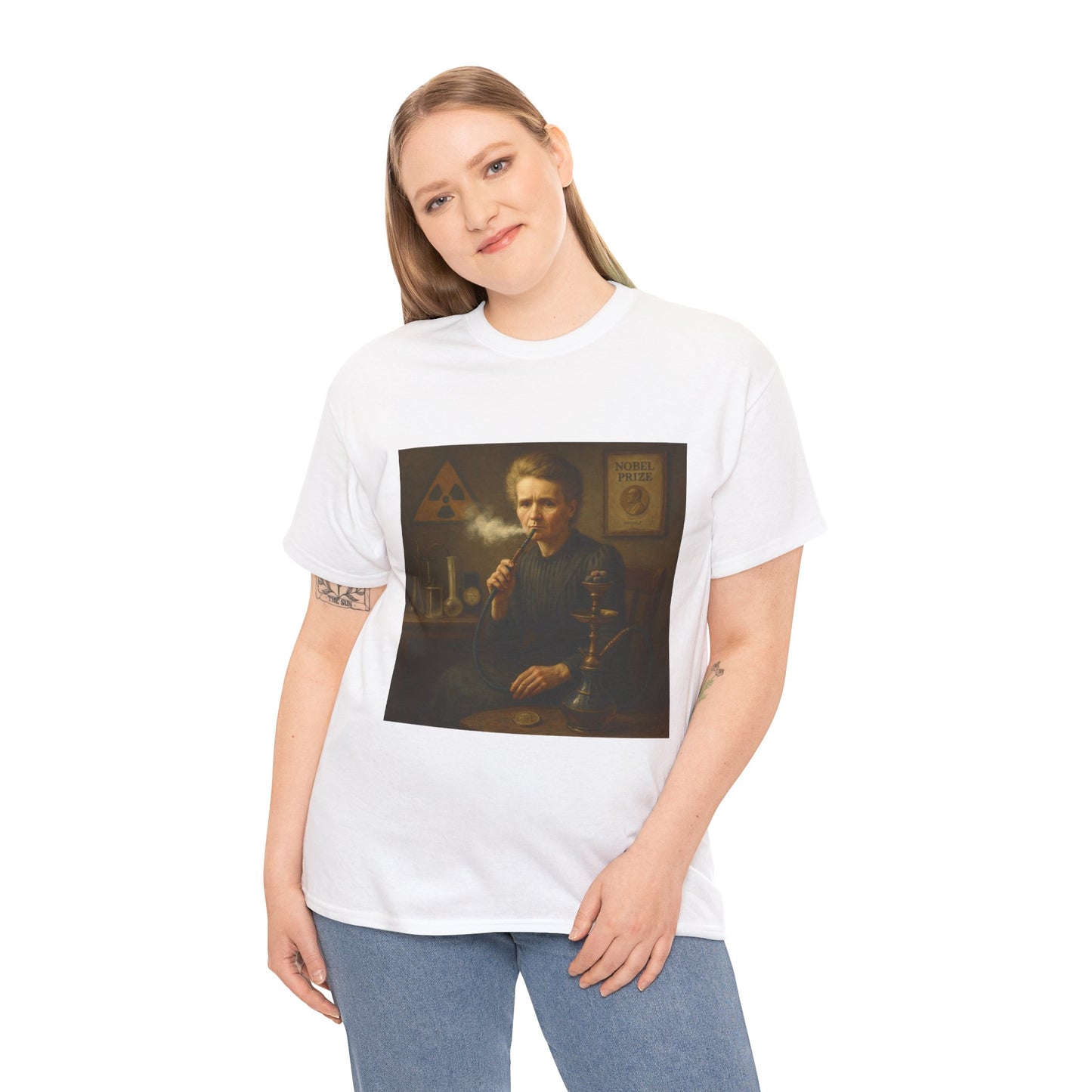 T-Shirt Marie Curie Smoking Shisha