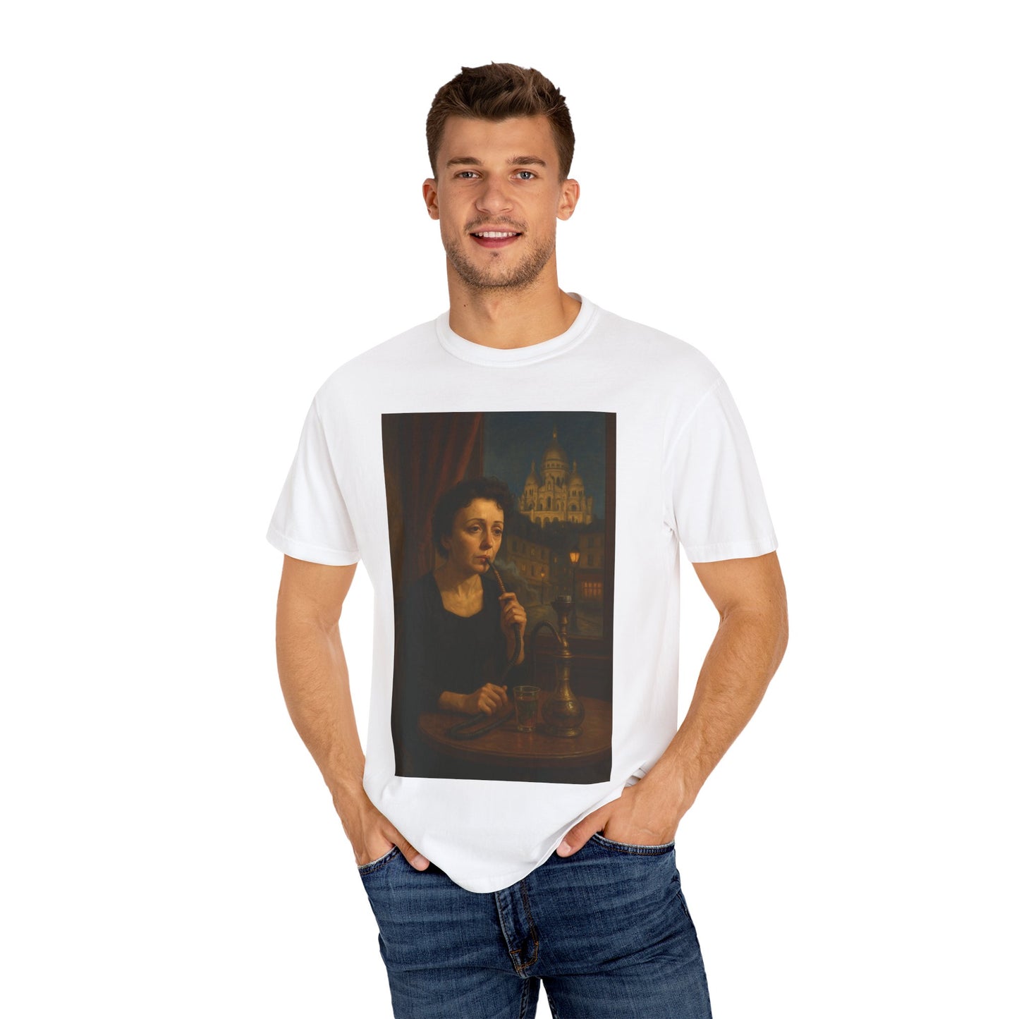 T-Shirt Edith Piaf Smoking Shisha