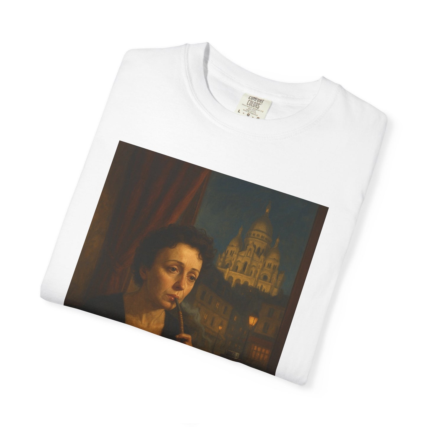 T-Shirt Edith Piaf Smoking Shisha