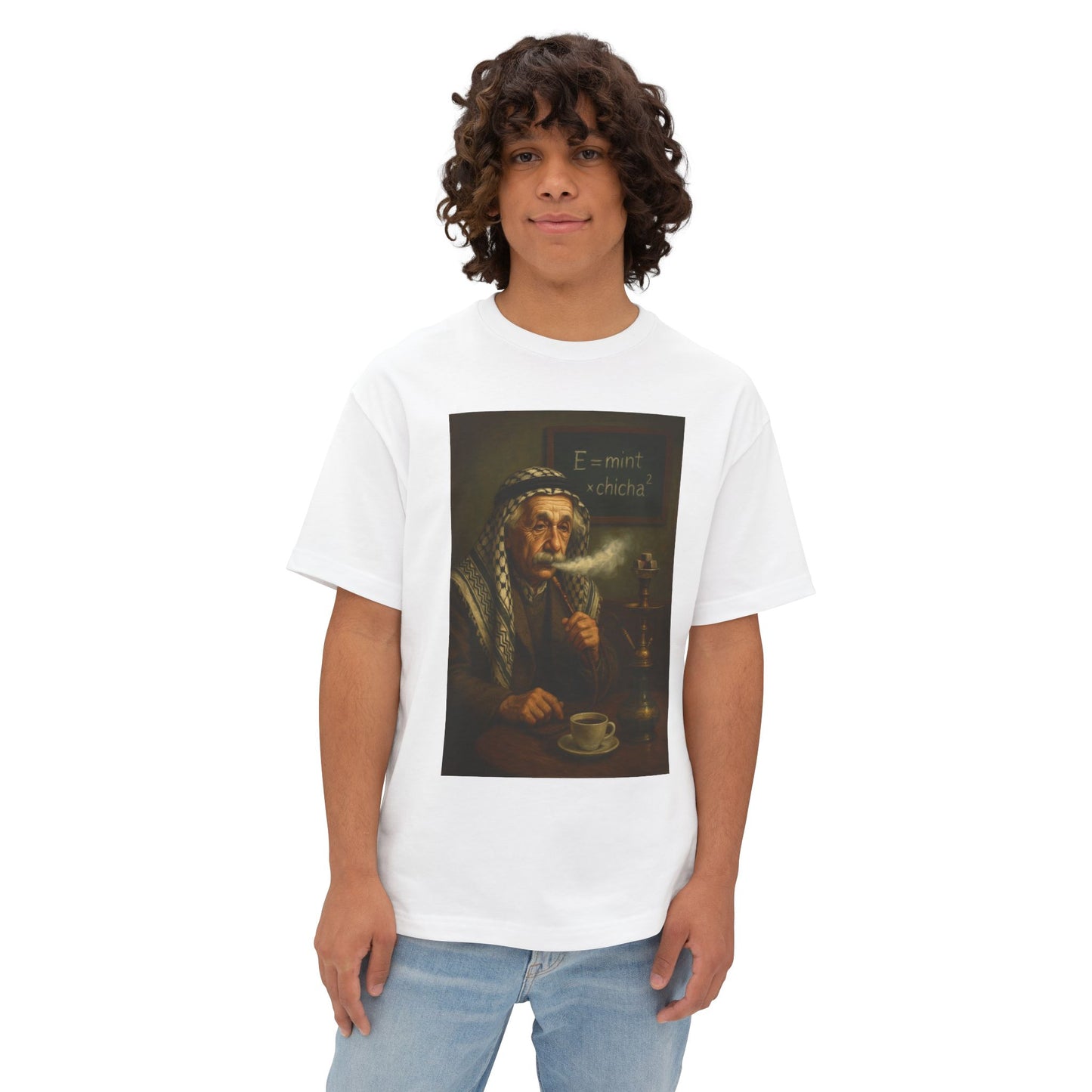 T-Shirt Einstein Smoking Shisha